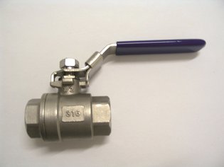 Zawór kulowy AISI 316 z gwintem w/w